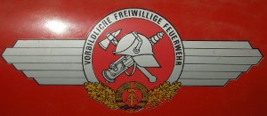Aufkleber am Barkas zur Auszeichnung