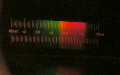 Spektrum von Holzfeuer